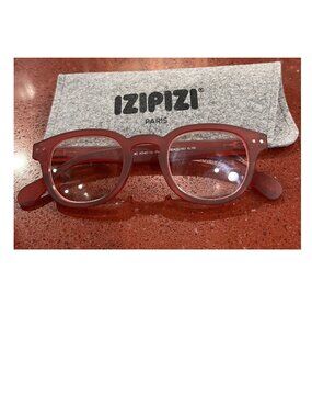 IZIPIZI 2.00 Reading glasses Cherry Red- New with Case